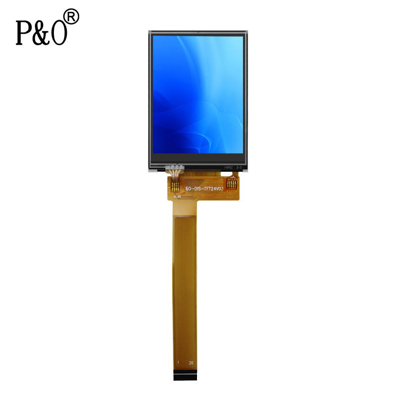 Polcd Black 8080 MCU  2.4 Inch Tft Display 8 Bit 2.4 Tft Spi 240x320