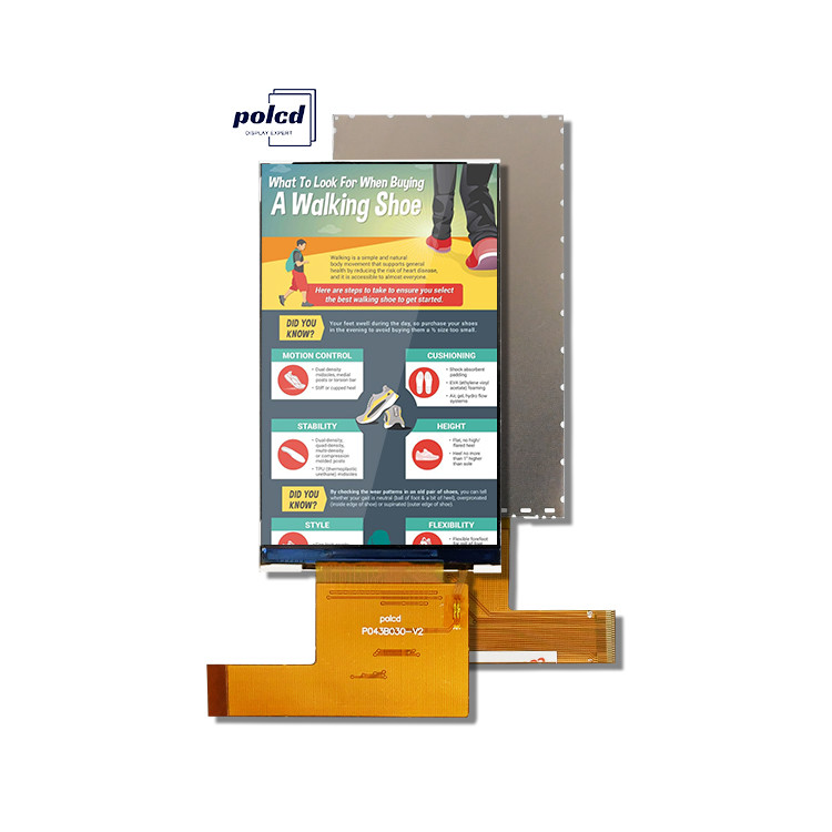 Polcd 4.3 inch TFT LCD High Resolution 480x800 RGB interface IPS ...