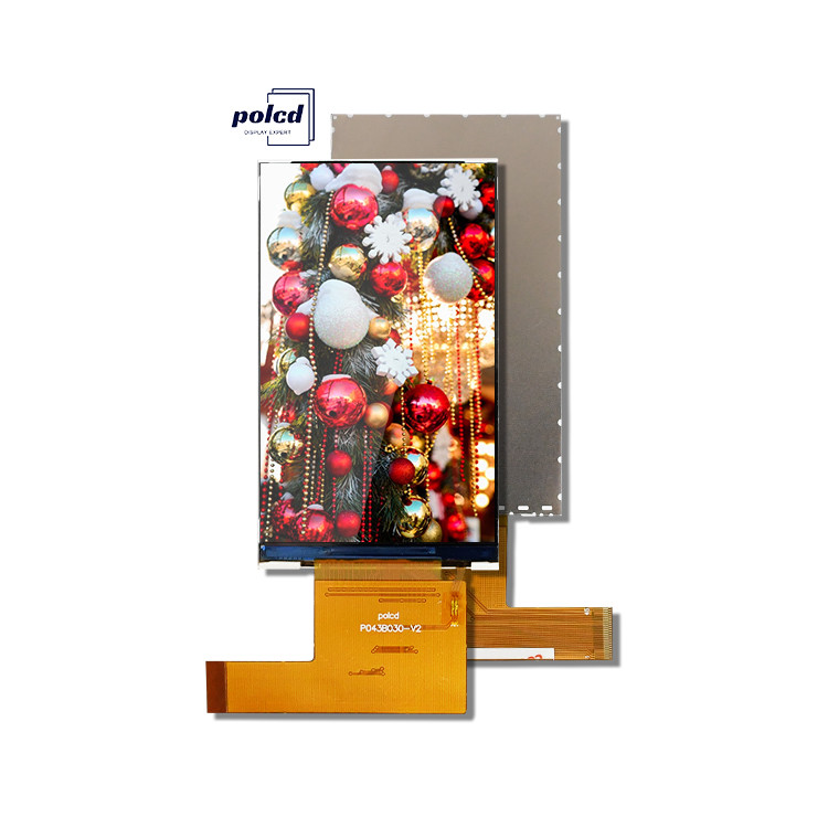 Polcd 480x800 4.3 inch Lcd Screen 400nit Luminance 18 bit RGB interface ...