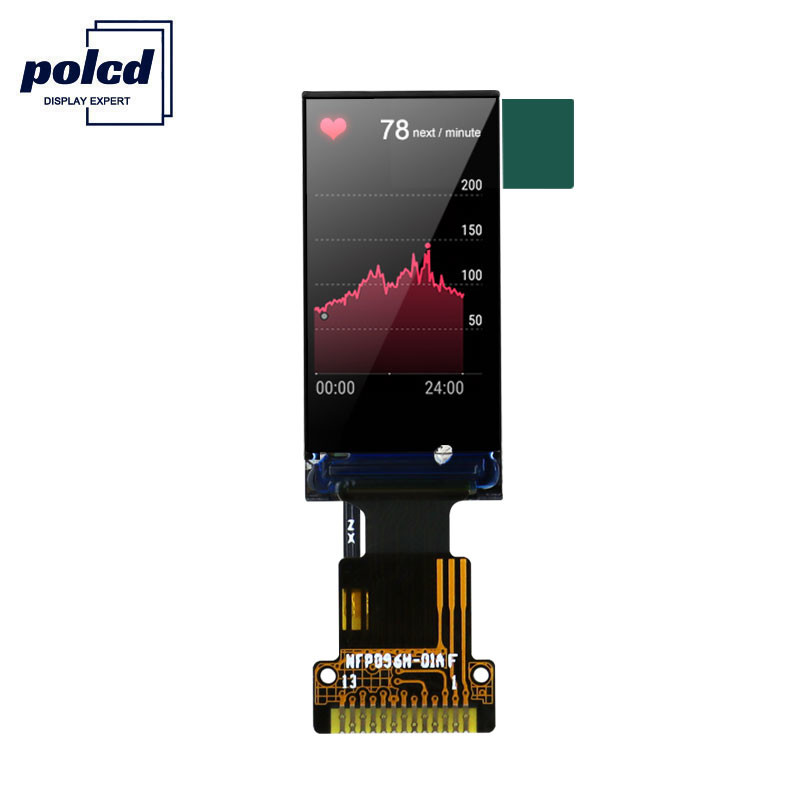 Polcd 80x160 Pixels 0.96 Tft Display 1.5mm TFT LCD Module 400 Nit