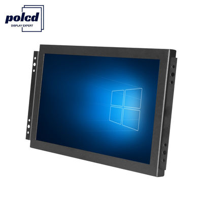 Polcd TFT LCD Display 10.1 Inch Industrial Touch Screen Monitor High Brightness IP65 Black
