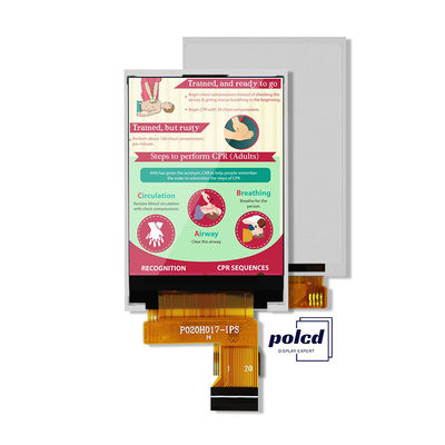 Polcd MCU 8 BIT 2 Inch Tft Display 30.6mm IPS TFT LCD Display