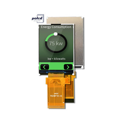 Polcd Full Color LCD Display Transflective 2.4 inch TFT SPI MCU 20 pin Qvga 240x320 TFT LCD