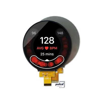 Polcd Small Size Round LCD Screen 4 inch 720x720 pixels 4Line MIPI interface Full Color Display
