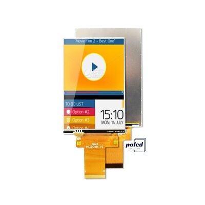 Polcd Custom 3.95 Inch 320x480 Ips Tft Lcd RGB Interface Liquid Crystal Display Module With Touch