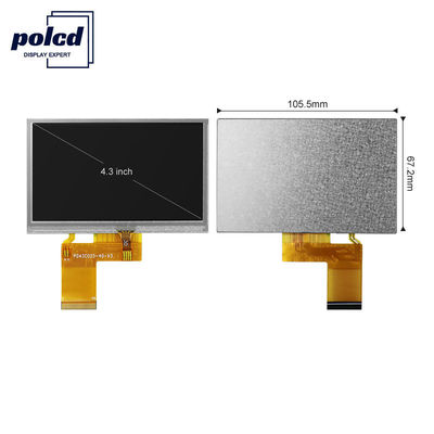 Polcd 4.3 Inch 480x272 Tft Lcd Display RGB 24 Bit Touch Screen Lcd Display