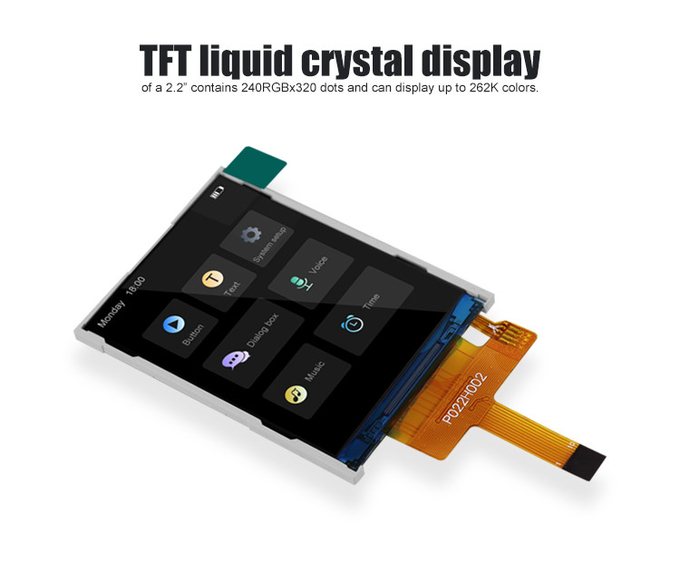 240X320 2.2 Inch Lcd Display ST7789V Small Tft Monitor 300 Brightness 0